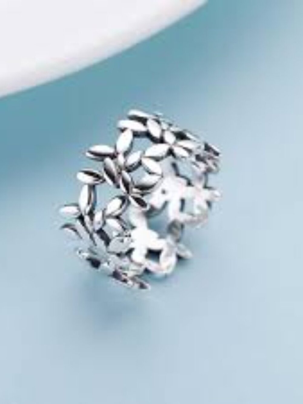 NEW Silver Leaf Women’s Boho Ring Adjustable Size - Picture 8 of 8